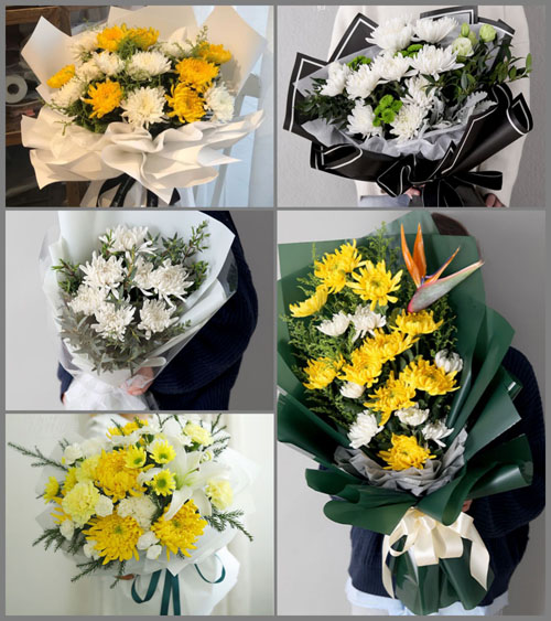 广东揭阳市普宁市里湖镇和平村白事花束代送